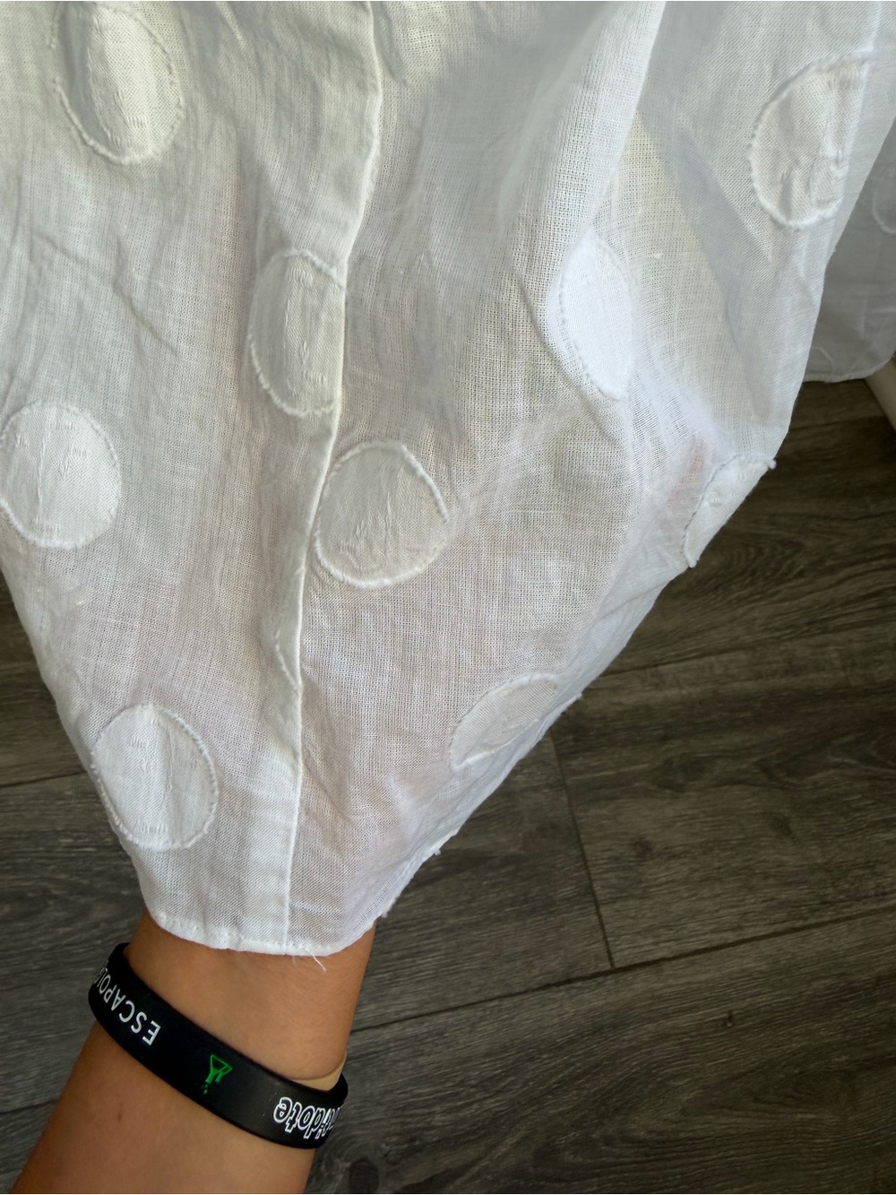 Madewell White Puff-Sleeve Midi Dress - Picture 7 of 9